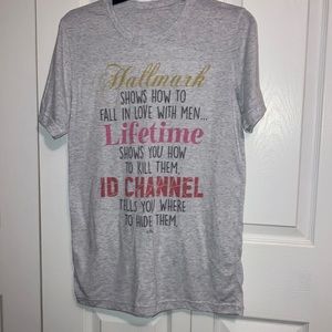 Hallmark Lifetime ID CHANNEL murder funny pun shirt